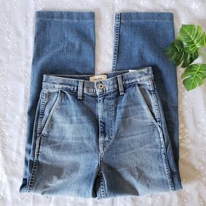 Poppy High Rise Vintage Crop Straight Leg Jeans